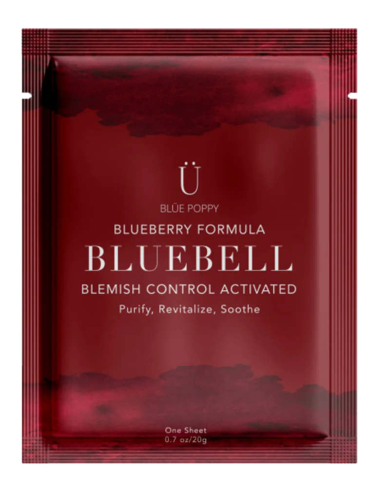 Blue Poppy Bluebell Sheet Mask