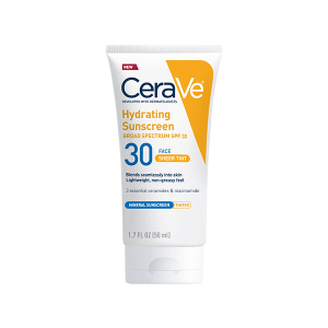 Cerave Hydrating Sheer Sunscreen Broad Spectrum SPF 30 for Face & Body