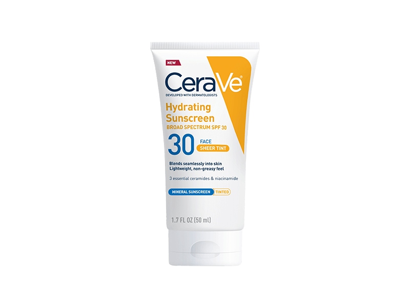 Cerave Hydrating Sheer Sunscreen Broad Spectrum SPF 30 for Face & Body