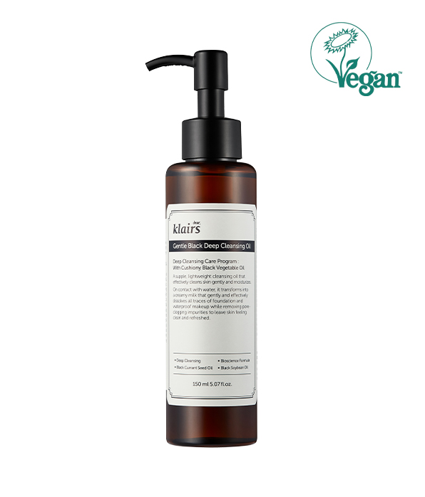 Klairs Gentle Black Deep Cleansing Oil