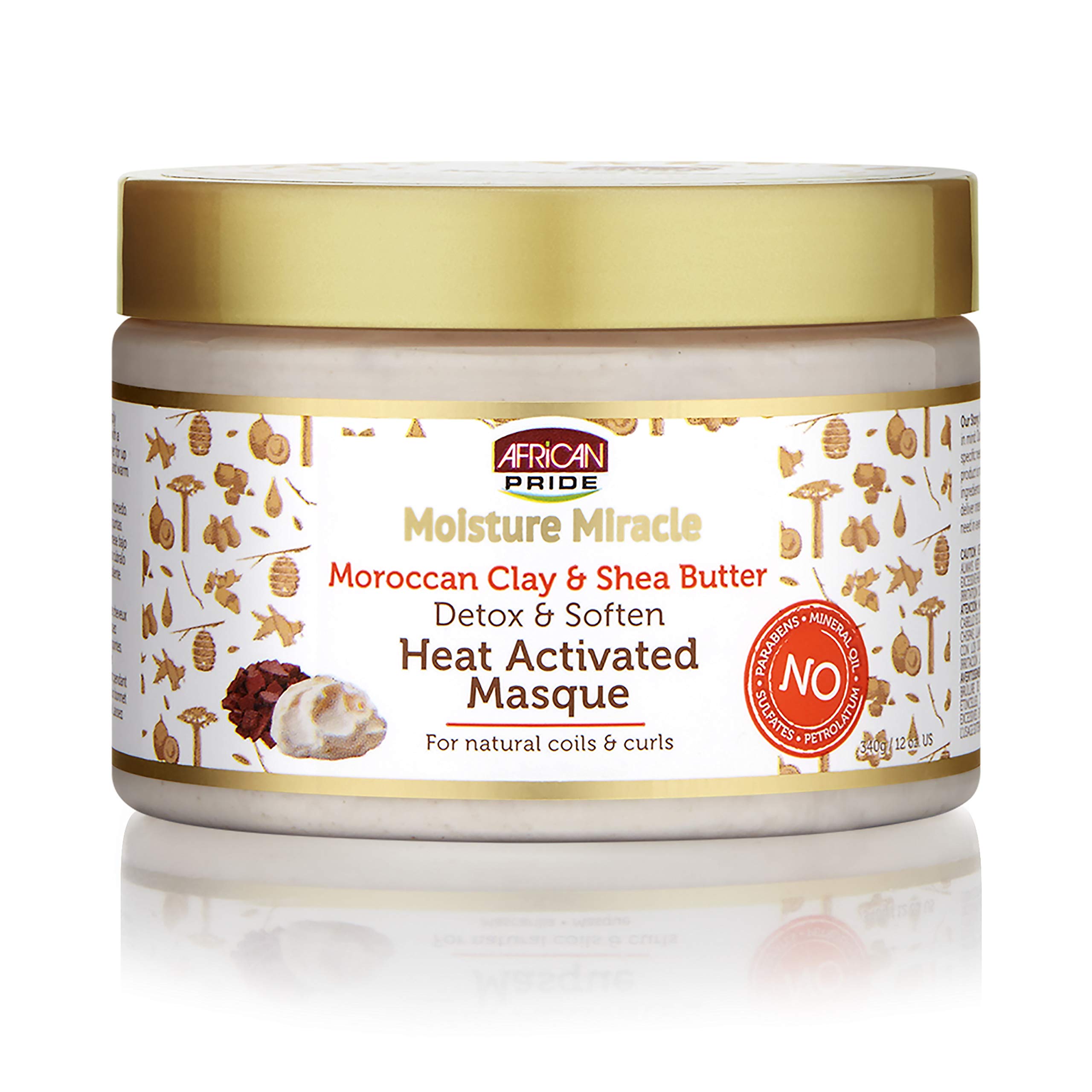 African Pride Moroccan Clay & Shea Butter Heat Activated Masque