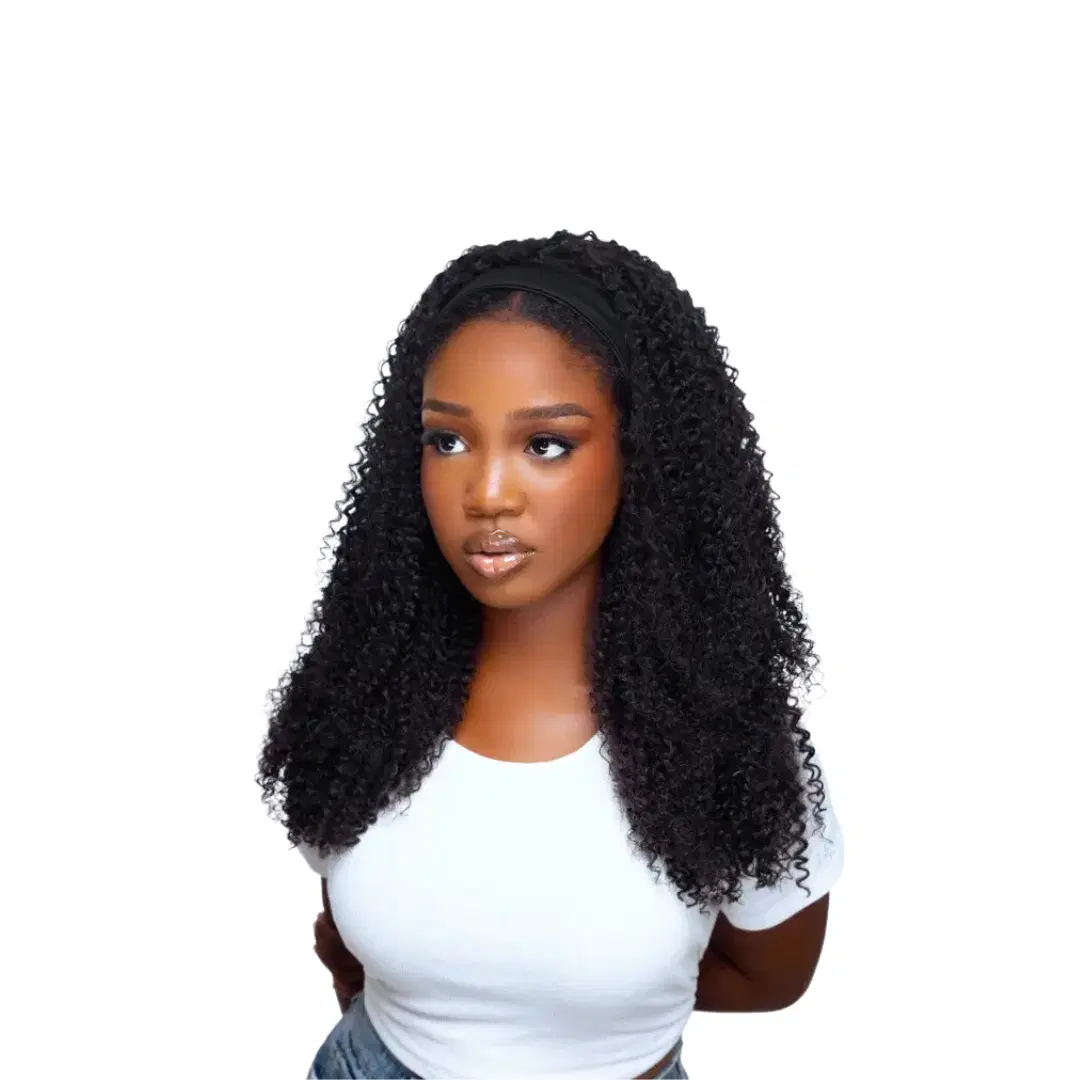 Natural Hair Rockss Coily Headband Wig