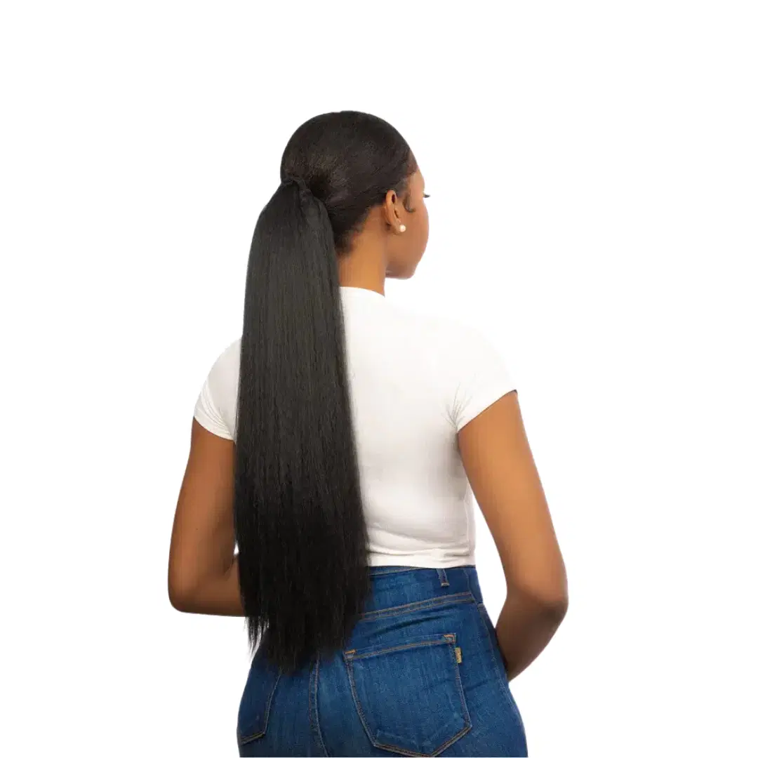 Natural Hair Rockss Kinky Straight Ponytail