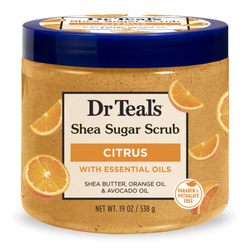 Dr Teal's Shea Sugar Scrub with Citrus, Vitamin C & Essential Oils