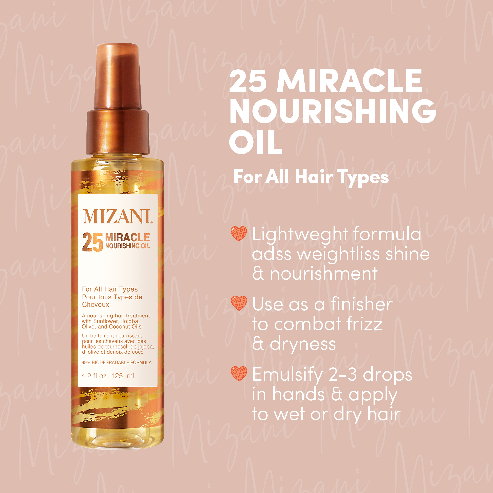 Mizani 25 Miracle Nourishing Hair Oil - Image 2