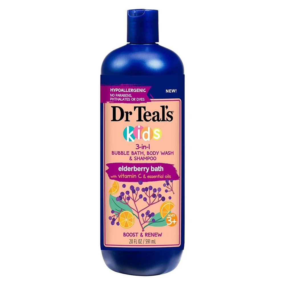 Dr Teal's Black Elderberry Body Wash with Vitamin D bath kids