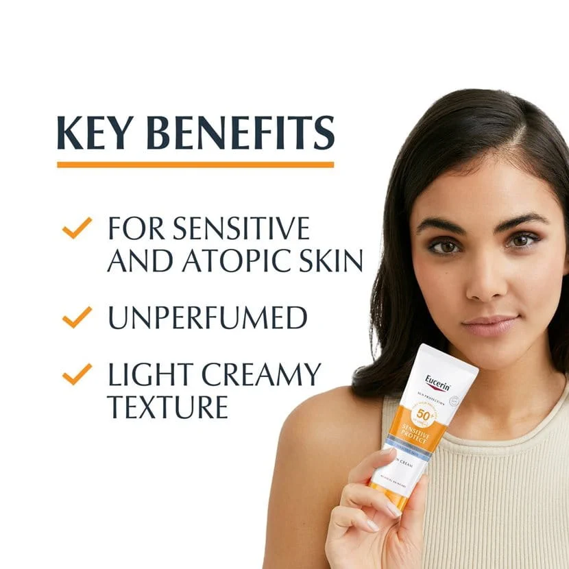 Eucerin Sun Face Sensitive Protect Cream SPF 50+ - Image 4