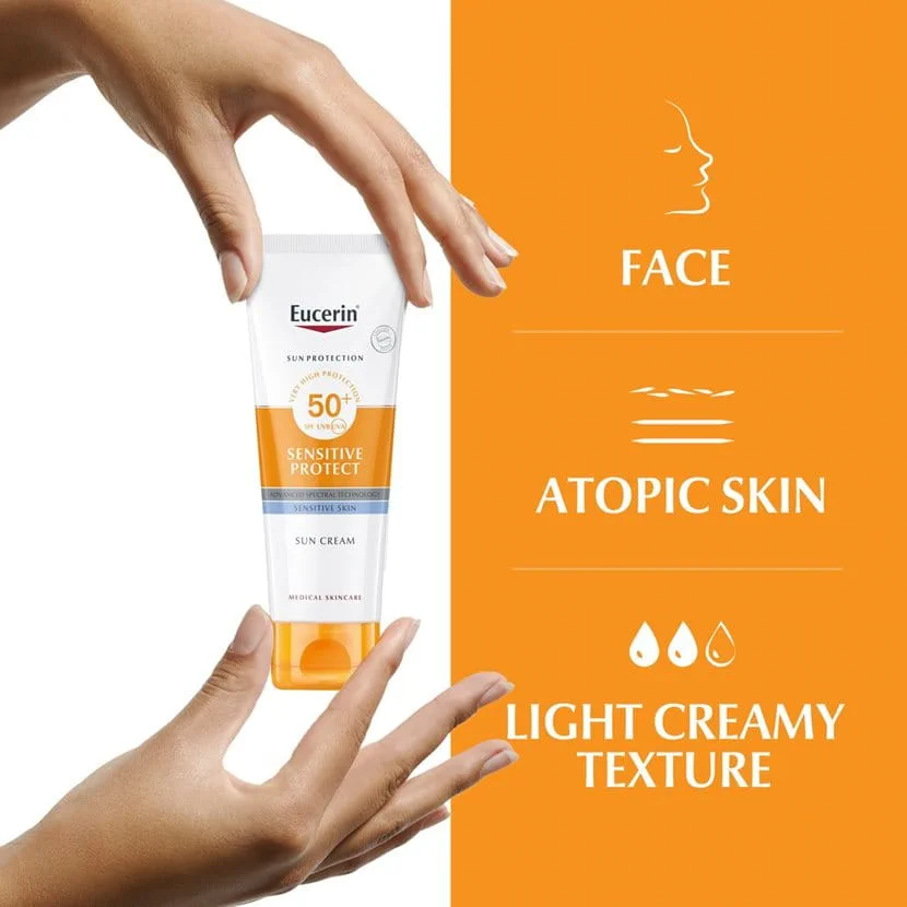 Eucerin Sun Face Sensitive Protect Cream SPF 50+ - Image 2