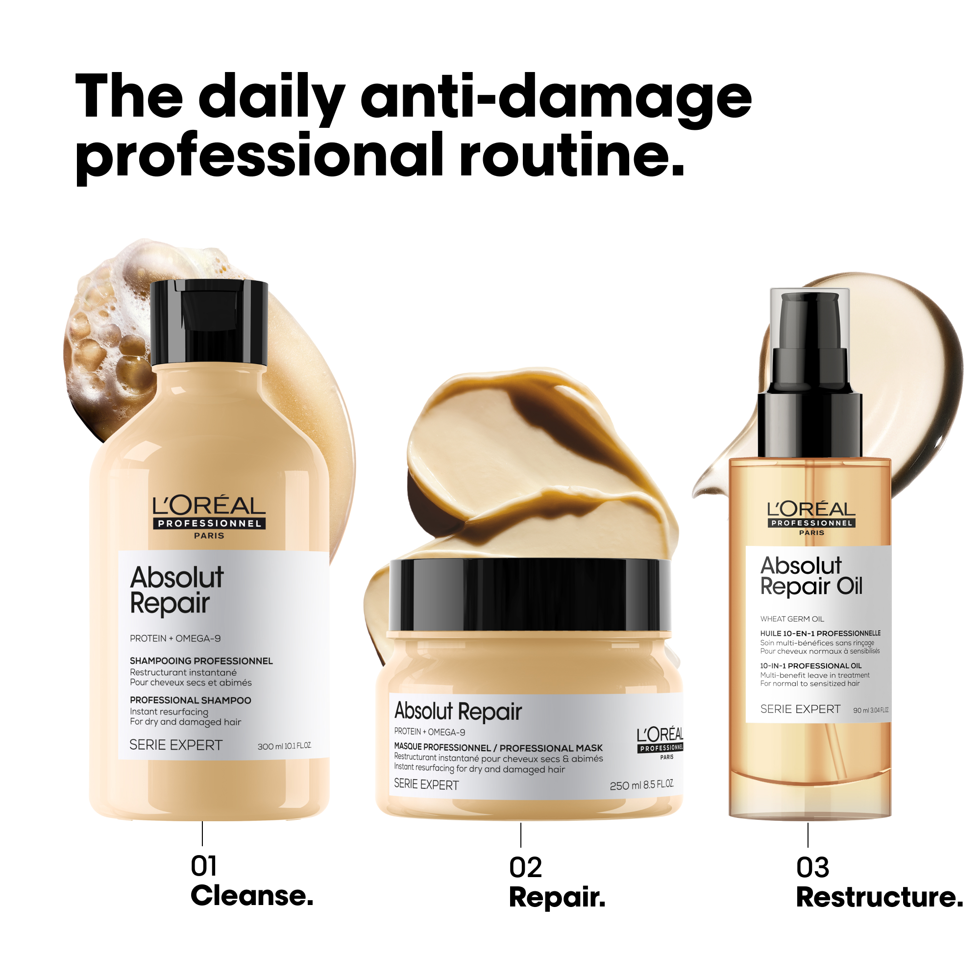 L’Oréal Professionnel Absolut Repair Nourishing Shampoo - Image 2