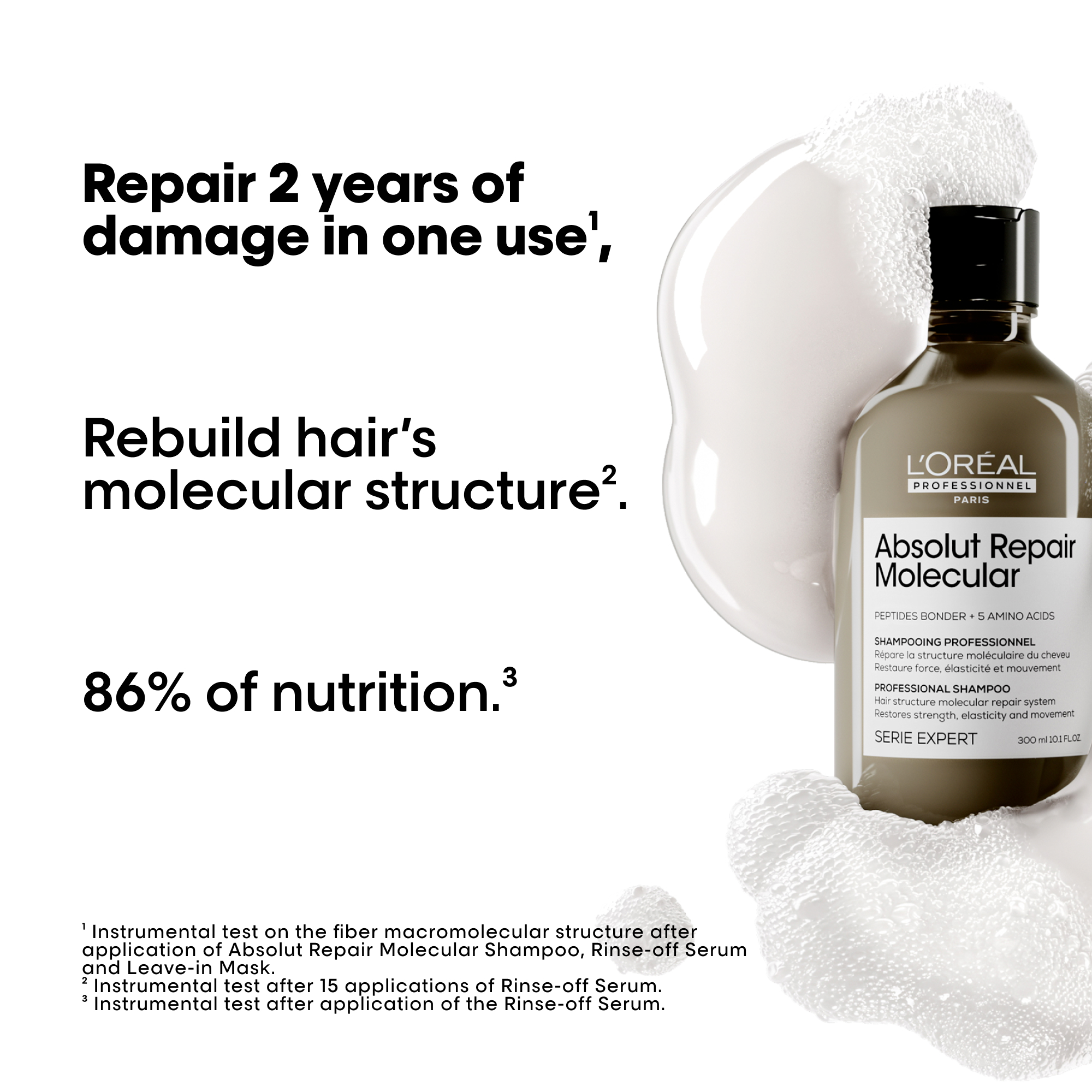 L’Oréal Professionnel Absolut Repair Molecular Sulphate-free Shampoo - Image 2