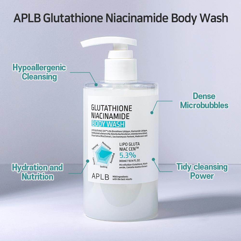 APLB Glutathione niacinamide body wash 300ml - Image 2