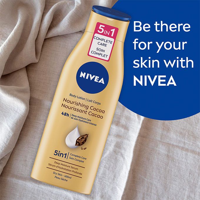 Nivea 5 in 1 Nourishing Cocoa Body Lotion 400ml - Image 4