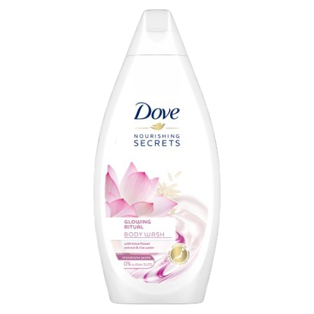 Dove Glowing Rice Water & Lotus Flower Body Wash 750ml