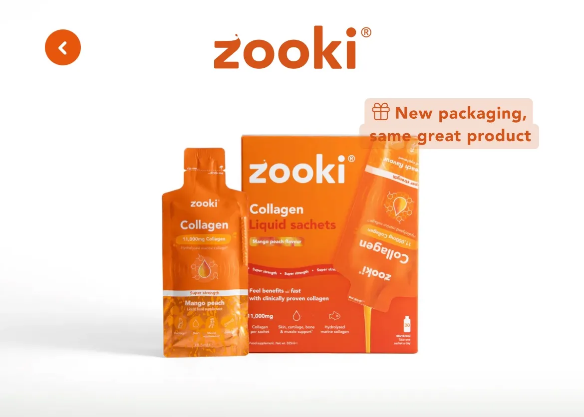 Zooki Collagen - Mango Peach Flavour