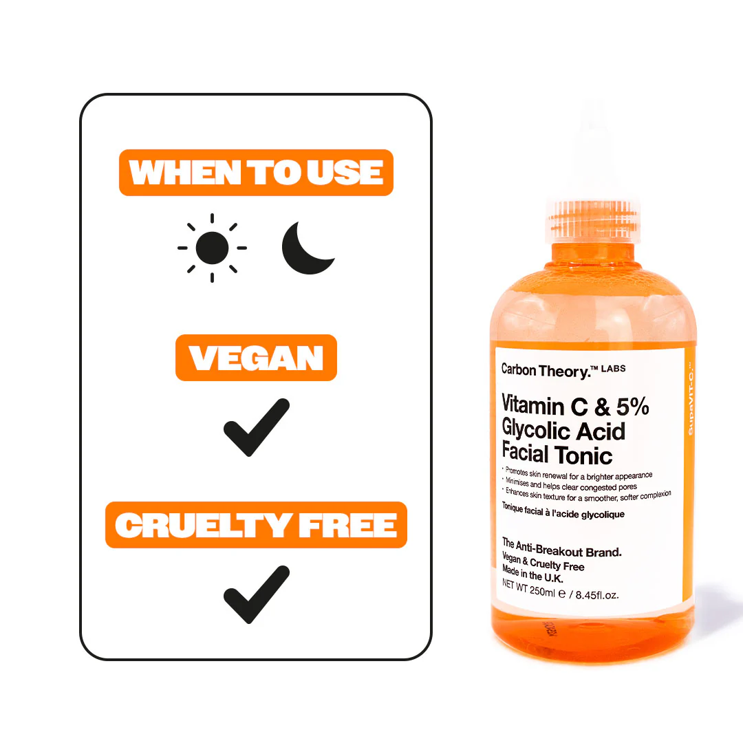Carbon Theory SupaVIT-C - 5% Glycolic & Vitamin C Facial Tonic - Image 2