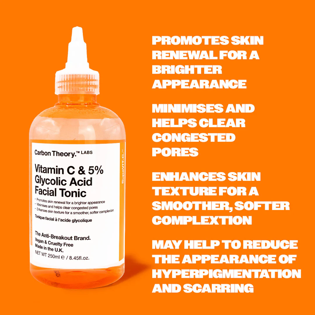 Carbon Theory SupaVIT-C - 5% Glycolic & Vitamin C Facial Tonic - Image 3